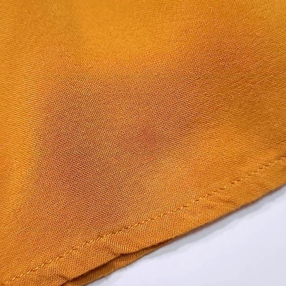 ModCloth Mustard Yellow Flared Shorts with Elastic Waist & Rope Belt Size Small - Picture 11 of 11